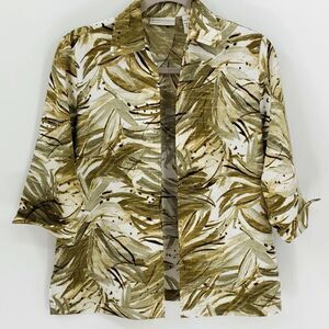 Drapers & Damon's vintage light jacket. PSmall Green/gray palm trees 🌴cruise